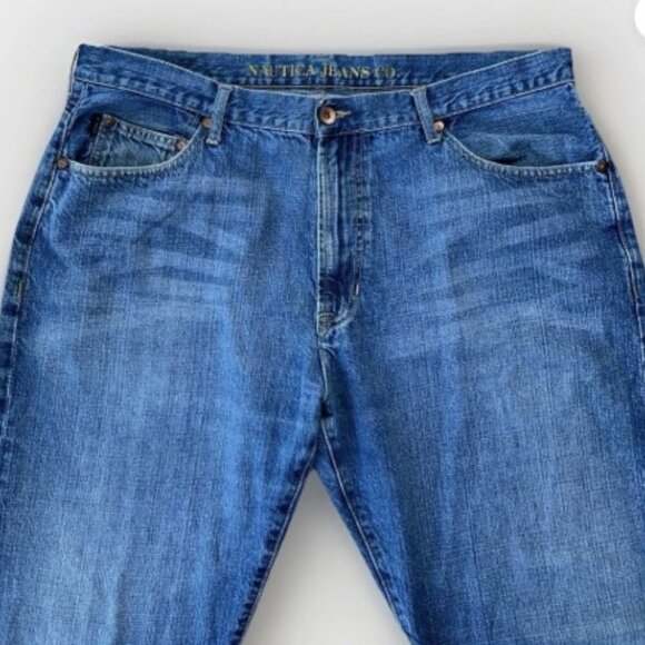 Nautica Jeans Co Jeans Men's Relaxed Fit Medium Wash Y2K Straight Size 38X32 - Picture 4 of 11
